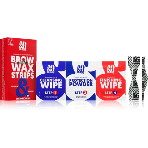 A.N.D. Beauty Wax Strips Brow voskové depilační pásky na obočí 8 ks