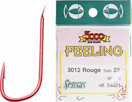 Sensas Háčky Feeling 3012 Rouge Red 15ks,Sensas Háčky Feeling 3012 Rouge Red 15ks
