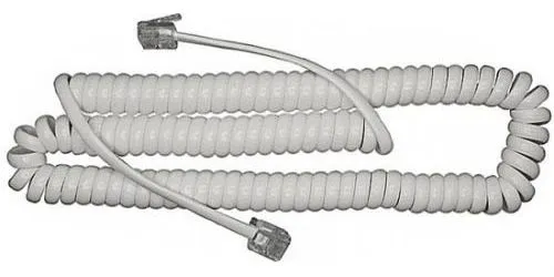 Telefonní kabel kroucený bílý TIPA 5m