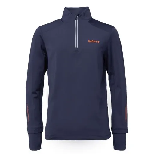 Fitforce TOSCHA Dětská běžecká mikina, tmavě modrá, velikost 116-122