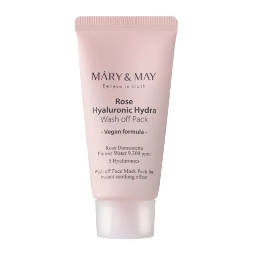 MARY & MAY Čisticí maska Rose Hyaluronic Hydra Wash Off Pack 30 g