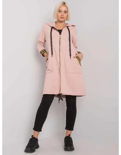 Dámská mikina s kapucí LISABON tmavě růžová