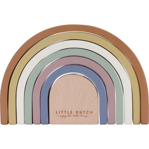 Little Dutch Skládačka dřevěná duha Vintage