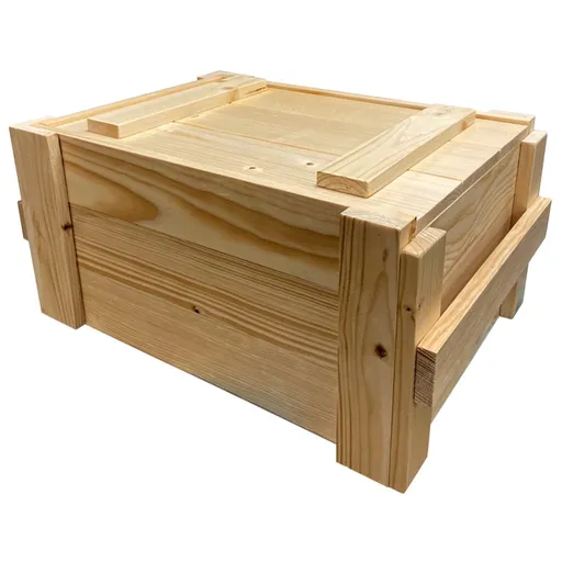 Dřevěná bedna na 6 lahví sektů