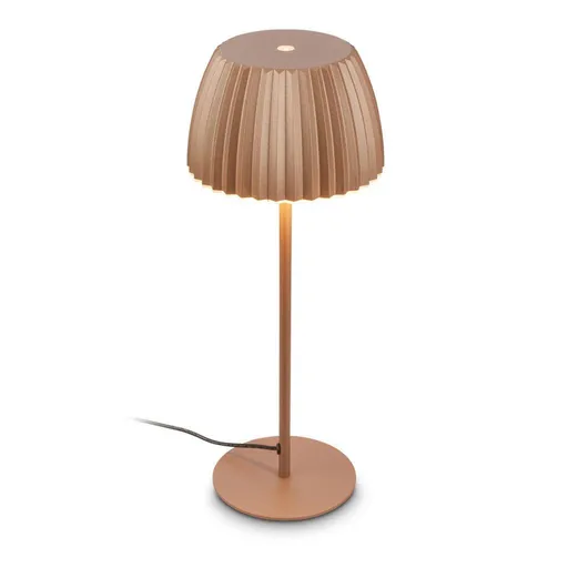 BRILONER Loca stolní lampa - 8W, 800lm, LED, dotykový vypínač, stmívatelná, teplá bílá, kávová 7625017