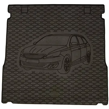 ACI PEUGEOT 308, 13- gumová vložka černá do kufru s ilustrací vozu (Kombi) (4081X02C)