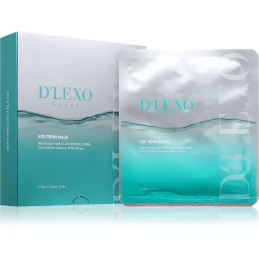 Dermaline D'LEXO Exo PDRN Mask plátýnková maska s omlazujícím účinkem 10x28 g