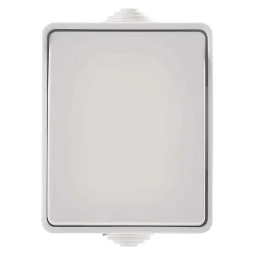 EMOS Přepínač nástěnný schodišťový č. 1,6 IP54, 1 tlačítko 1950011203