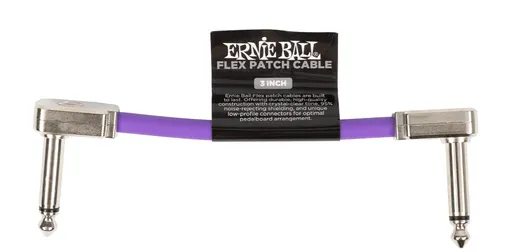 Ernie Ball Flex Patch Cable 3" Purple