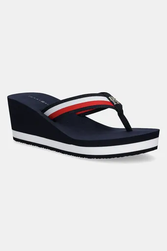 Žabky Tommy Hilfiger TH CORPORATE WEDGE BEACH SANDAL