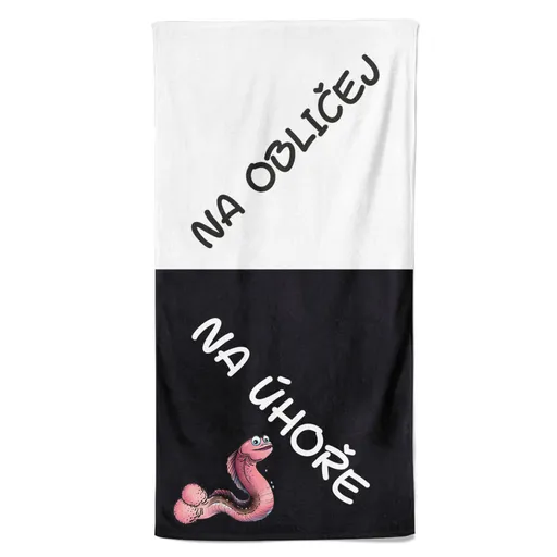 Osuška Na obličej a na úhoře (Velikost osušky: 70x140cm)