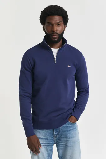 MIKINA GANT REG SHIELD HALF ZIP SWEAT PERSIAN BLUE
