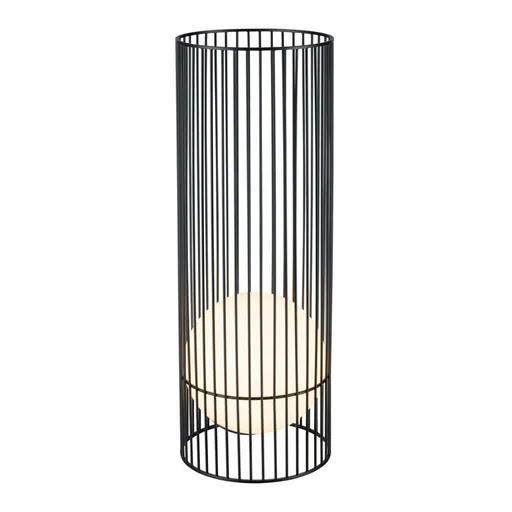 BIG WHITE (SLV) GRID SUN volně stojící svítidlo, 2700 K, IP65, černá / mléčná barva 1008476