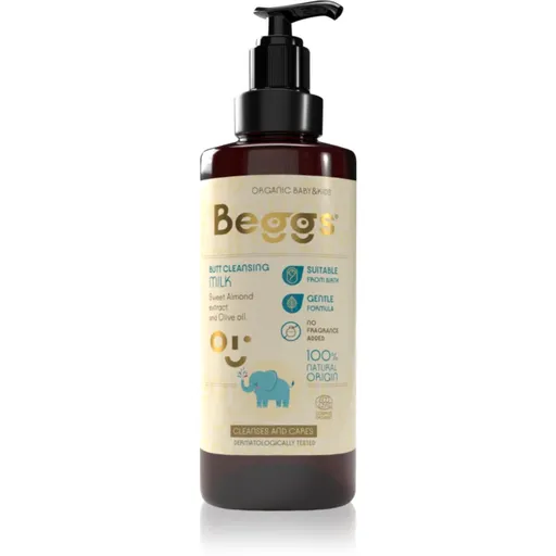 Beggs Organic Baby & Kids Butt Cleansing Milk čisticí mléko pro miminka a děti 200 ml