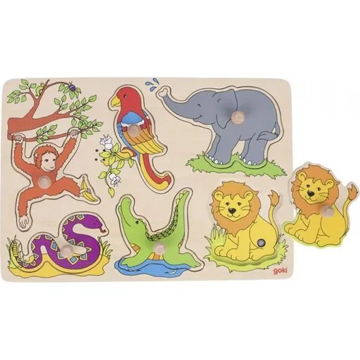 Goki Zvukové puzzle hlasy zvířat ze zoo