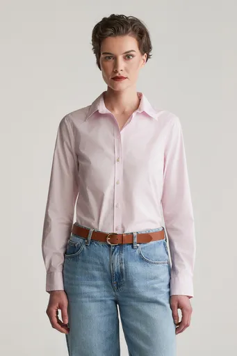 KOŠILE GANT SLIM POPLIN SOLID SHIRT LIGHT PINK