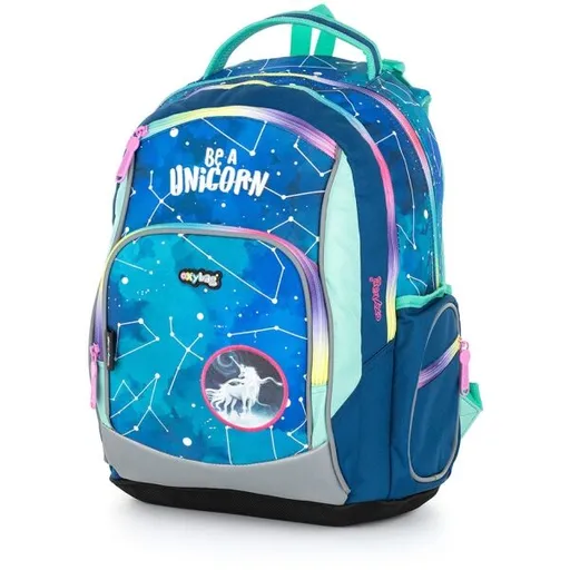 Oxybag OXY GO STICKERS Školní batoh, modrá, velikost