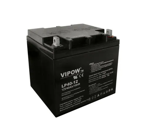 Baterie olověná 12V 40Ah VIPOW BAT0222