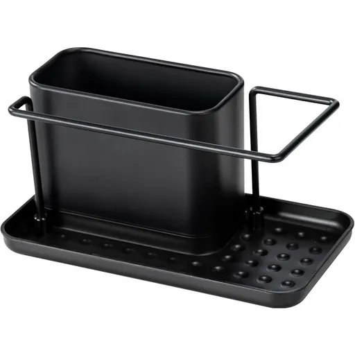 Wenko Nerezový organizér na mytí nádobí Orio, černá