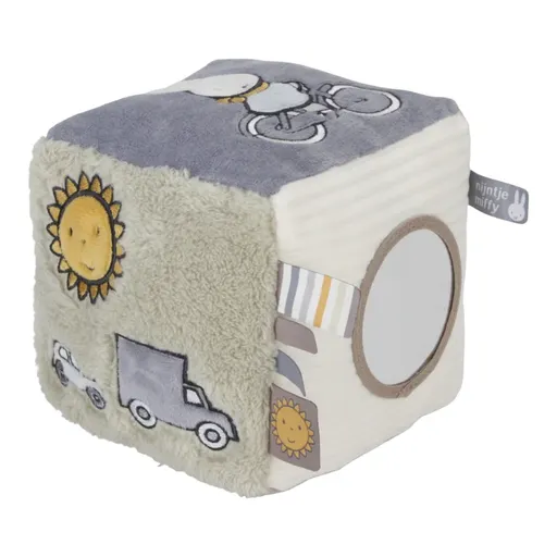 Little Dutch Soft Activity Cube Miffy Fluffy Green aktivity hračka 1 ks