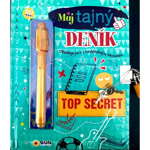 SUN Můj tajný deník na klíček: Top Secret - zelený