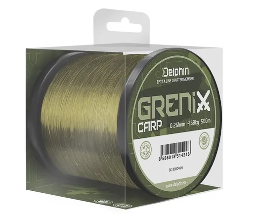 Delphin vlasec grenix carp 500 m - průměr 0,286 mm hmotnost 5,61 kg
