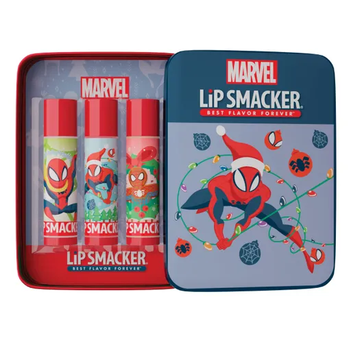 Lip Smacker Lip Balm Tin Trio - Spiderman dárkové balení amerických balzámů na rty