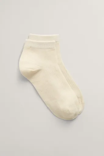 PONOŽKY GANT LYOCELL ANKLE RIB SOCKS CREAM