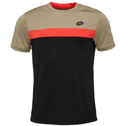 Lotto SUPERRAPIDA VI TEE Pánské tenisové tričko, černá, velikost