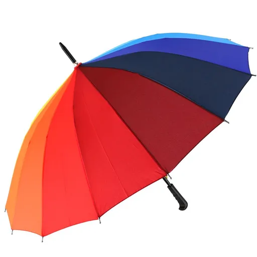 Deštník vystřelovací duhový 78 cm