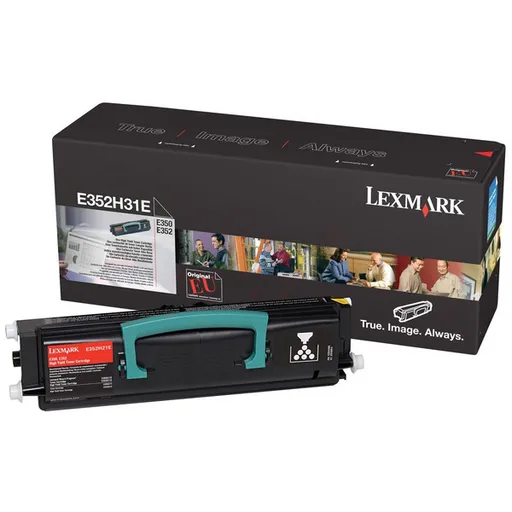 LEXMARK E352H31E - originální toner, černý, 9000 stran