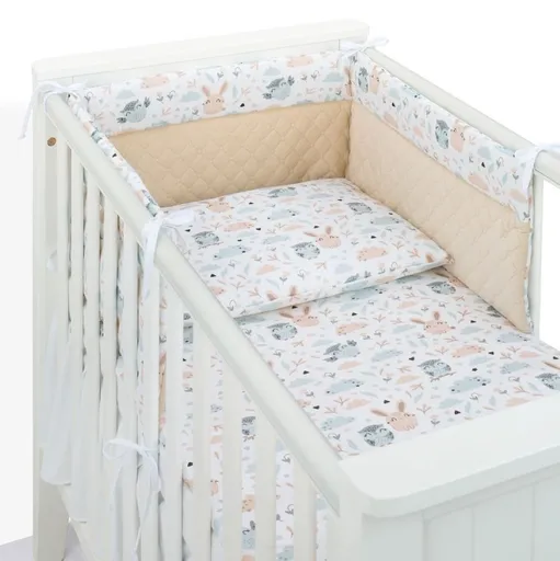 Mamo Tato Mantinel s povlečením do postýlky, 3D sada, Sovička,, 135x100 cm