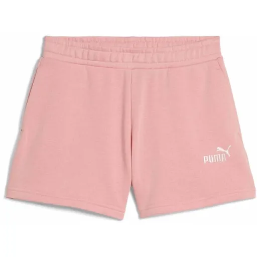 Puma ESSENTIALS SMALL NO. 1 LOGO SHORTS TR G Dívčí kraťásky, růžová, velikost