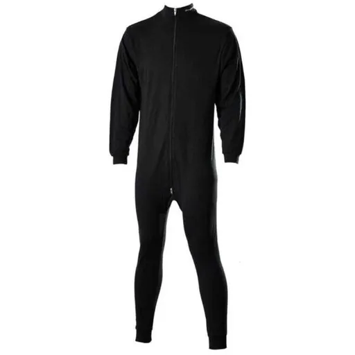 SHERWOOD UNDERWEAR JR Jednodílné funkční ribano, černá, velikost