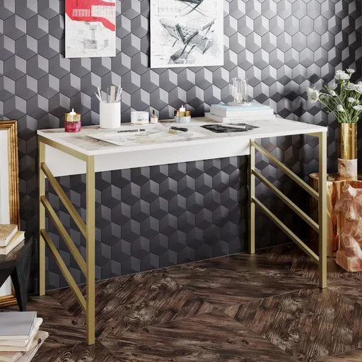 Psací stůl Tuna - Gold