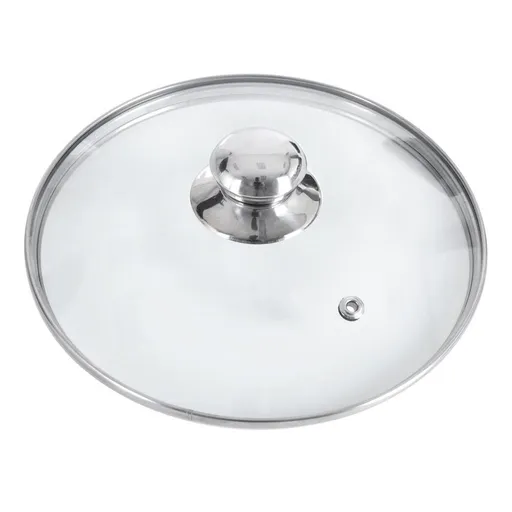 Poklice skleněná pr. 26 cm nerez úchyt - ORION