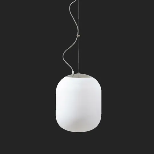 OSMONT TAN62354 TANIA L1 HP závěsné skleněné svítidlo nerez leštěná / bílá IP40 3000 K 52W LED DALI