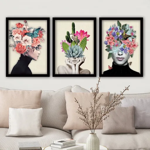 Dekorativní rámovaný obraz (3 kusy) 3SC161