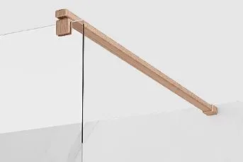 MEXEN KIOTO sprchová rozpěra do WALK-IN stěny 8mm kartáčovaná měď 800-01-65