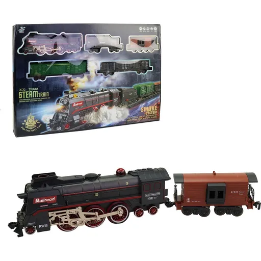 MaDe Parní vlaková souprava na baterie 68 dílků