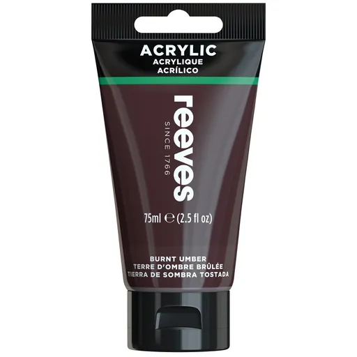 Reeves Akrylová barva hnědá 75 ml Reeves