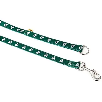 Bafpet Popruhové vodítko TLAPKY - Zelená, Délka: 25mm × 150cm, 18204T (18204T_ZELENA)