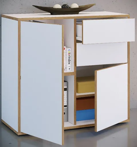 VCM Komoda „Salia“ B80, bílá