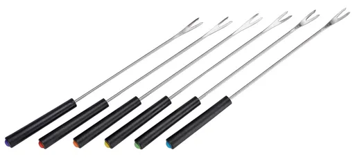 Haushalt international Vidličky na fondue, černé, 6 ks