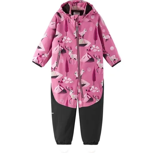 REIMA MJOSA Dětský softshellový overal, růžová, velikost