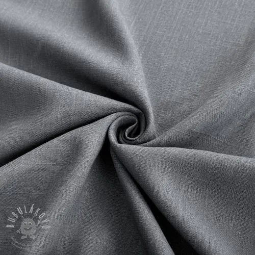 Viskóza se lnem PREMIUM middle grey