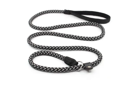 Vsepropejska Med reflexní vodítko pro psa 2 v 1  | 150 cm Barva: Černá, Šířka vodítka: 0,8 cm