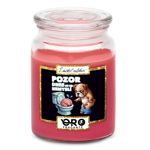 Svíčka Dnes mi to nemyslí (Vůně svíčky: Višně v čokoládě)