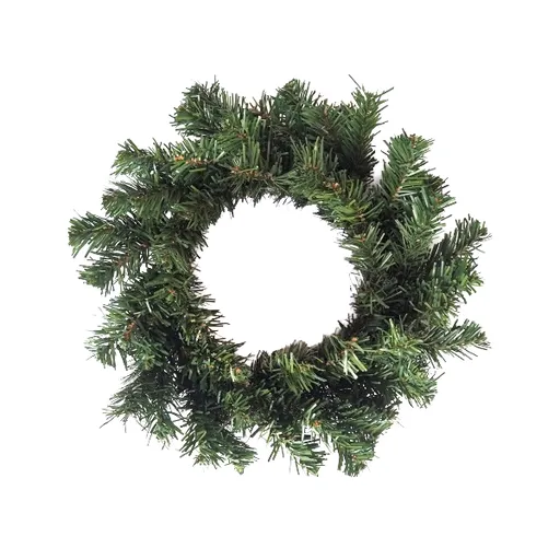 Umělý zelený věnec nezdobený, pr. 30 cm, pr. 30 cm