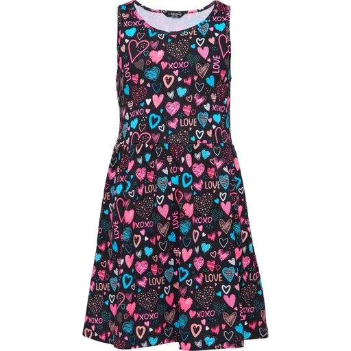 Lewro EMELA Pohodlné dívčí šaty, tmavě modrá, velikost 152-158